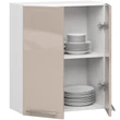 Kép 2/5 - OLIWIA Felsőszekrény 60cm Fehér / Fényes Cappuccino