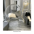 Kép 9/32 - Függő fotel, átlátszó/arany/rózsaszín, BUBBLE NEW TYP 1
