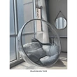Kép 10/32 - Függő fotel, átlátszó/arany/rózsaszín, BUBBLE NEW TYP 1