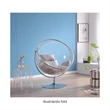 Kép 3/32 - Függő fotel állvánnyal, átlátszó/arany/szürke, BUBBLE NEW TYP 2