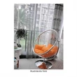 Kép 13/33 - Függő fotel állvánnyal, átlátszó/ezüst/szürke, BUBBLE NEW TYP 2