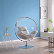 Kép 30/33 - Függő fotel állvánnyal, átlátszó/ezüst/szürke, BUBBLE NEW TYP 2