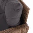 Kép 10/34 - Kerti rattan szett, világosbarna/szürkésbarna, SAGIR