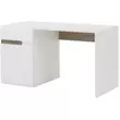 Kép 6/8 - PC-asztal, fehér extra magasfényű HG/tölgy sonoma sötét trufla, LYNATET TYP 80