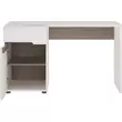 Kép 2/8 - PC-asztal, fehér extra magasfényű HG/tölgy sonoma sötét trufla, LYNATET TYP 80