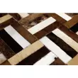 Kép 12/13 - Luxus bőrszőnyeg, barna /fekete/bézs, patchwork, 170x240, bőr TIP 2