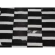 Kép 1/8 - Luxus bőrszőnyeg, barna /fekete/fehér, patchwork, 171x240, bőr TIP 6