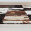 Kép 5/9 - Luxus bőrszőnyeg, fekete/barna/fehér, patchwork, 201x300, bőr TIP 4