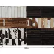 Kép 9/9 - Luxus bőrszőnyeg, fekete/barna/fehér, patchwork, 201x300, bőr TIP 4