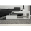 Kép 3/8 - Dohányzó asztal, fehér fény/szürke fa design, MELIDA