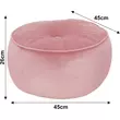 Kép 2/4 - Puff, szövet vén rózsaszín, KEREM