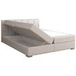 Kép 4/5 - Boxspring ágy 160x200, világosszürke, RIANA KOMFORT