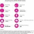 Kép 3/16 - Lógó hintaszék, világosszürke, KLORIN NEW KIDS