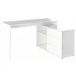 Kép 2/5 - Univerzális sarok PC-asztal, fehér, TERINO