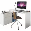 Kép 1/5 - Univerzális sarok PC-asztal, fehér, TERINO