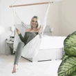 Kép 7/26 - Függő fotel, krémszínű, OFRAME