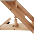 Kép 7/22 - Ergonomikus térdelőszék, szürkésbarna Taupe/bükkfa, FLONET