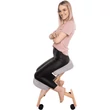 Kép 15/22 - Ergonomikus térdelőszék, szürkésbarna Taupe/bükkfa, FLONET