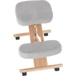 Kép 17/22 - Ergonomikus térdelőszék, szürkésbarna Taupe/bükkfa, FLONET