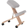 Kép 18/22 - Ergonomikus térdelőszék, szürkésbarna Taupe/bükkfa, FLONET