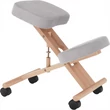 Kép 19/22 - Ergonomikus térdelőszék, szürkésbarna Taupe/bükkfa, FLONET