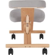 Kép 20/22 - Ergonomikus térdelőszék, szürkésbarna Taupe/bükkfa, FLONET