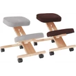 Kép 21/22 - Ergonomikus térdelőszék, szürkésbarna Taupe/bükkfa, FLONET