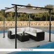 Kép 6/24 - Pergola csúsztatható tetővel, alumínium, PEPY BASIC