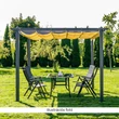 Kép 2/24 - Pergola csúsztatható tetővel, alumínium, PEPY BASIC