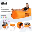 Kép 15/38 - Felfújható babzsák/lazy bag, kék, LEBAG