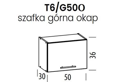 Tiffany elszívószekrény 50 cm