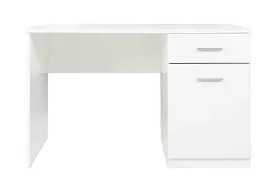 MEDAN Íróasztal 1 ajtóval és 1 fiókkal Fehér