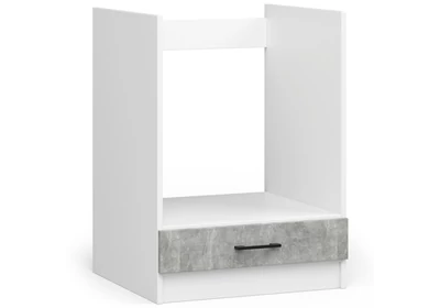 OLIWIA Alsószekrény Beépíthető sütőhöz 60cm Fehér / Beton