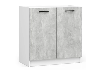 OLIWIA Mosogatós szekrény 80cm Fehér / Beton