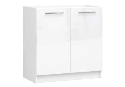 OLIWIA Mosogatós szekrény 80cm Fehér / Fényes fehér