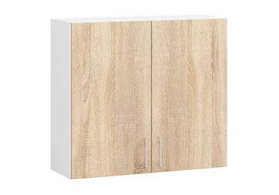 LIMA Felsőszekrény 80cm / 72cm Fehér / Sonoma tölgy