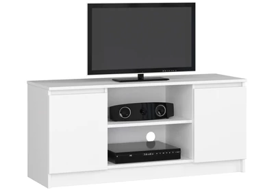 K120 TV szekrény 2 ajtóval Fehér