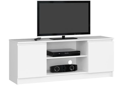 K140 TV szekrény 2 ajtóval Fehér