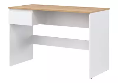 REMI Íróasztal 1 fiókkal Fehér - Evoke Tölgy színben