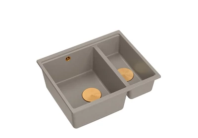 Szürkés barna  / Réz színű kiegészítők