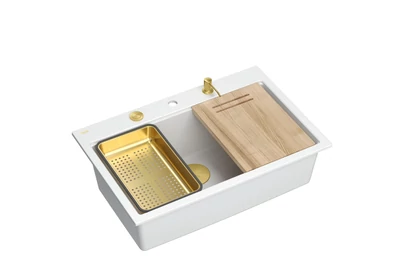 Hófehér / Arany színű kiegészítők