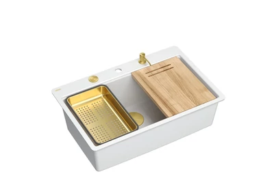 Hófehér / Arany színű kiegészítők