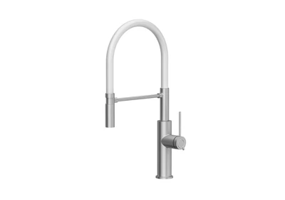 Acél / Fehér csővel