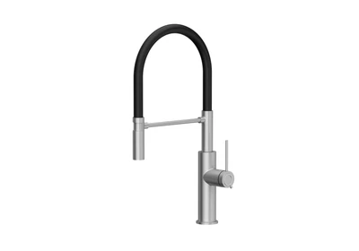 Acél / fekete csővel