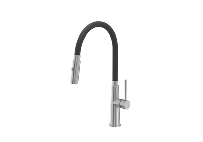 Acél / fekete csővel