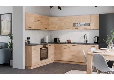 PATI Sarok Konyhablokk „L” alakú 220x250cm Cremona Torro tölgy színben