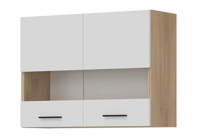 PATI Felső vitrines szekrény 80cm 2 ajtóval Fehér Fronttal PATI Felső vitrines szekrény 80cm 2 ajtóval Fehér Fronttal