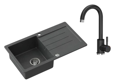 Szemcsés fekete / Acél színű kiegészítők