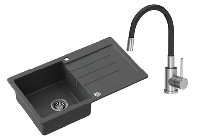 Szemcsés fekete / Acél színű kiegészítők