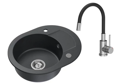 Szemcsés fekete / Acél színű kiegészítők